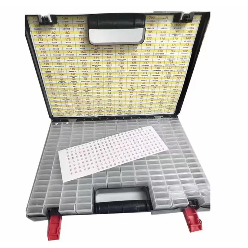 Car Key Blank Storage Box 162 Compartments Anti Mixing Folding Key Shell Classification Storage Case Set