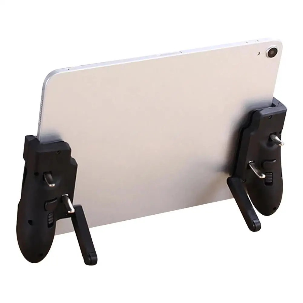 H11 6 Finger Mobie Controller for PUBG Gamepad Tablet Trigger Handle Portable Game Grip Handles for Ipad iPhone Samsung