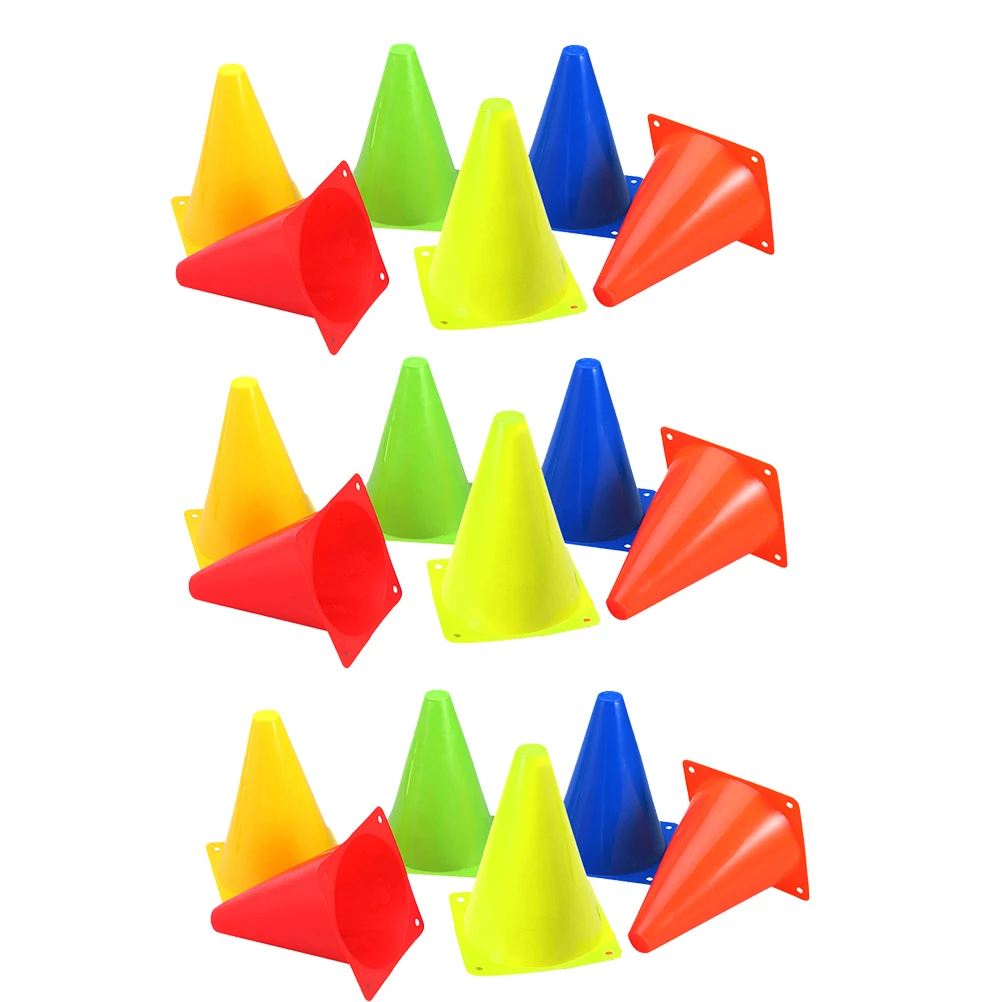 

24 Pcs Training Cones Colorful Portable Sports Equipment for Agility Drills Outdoor Indoor Lightweight Durable Bright Design