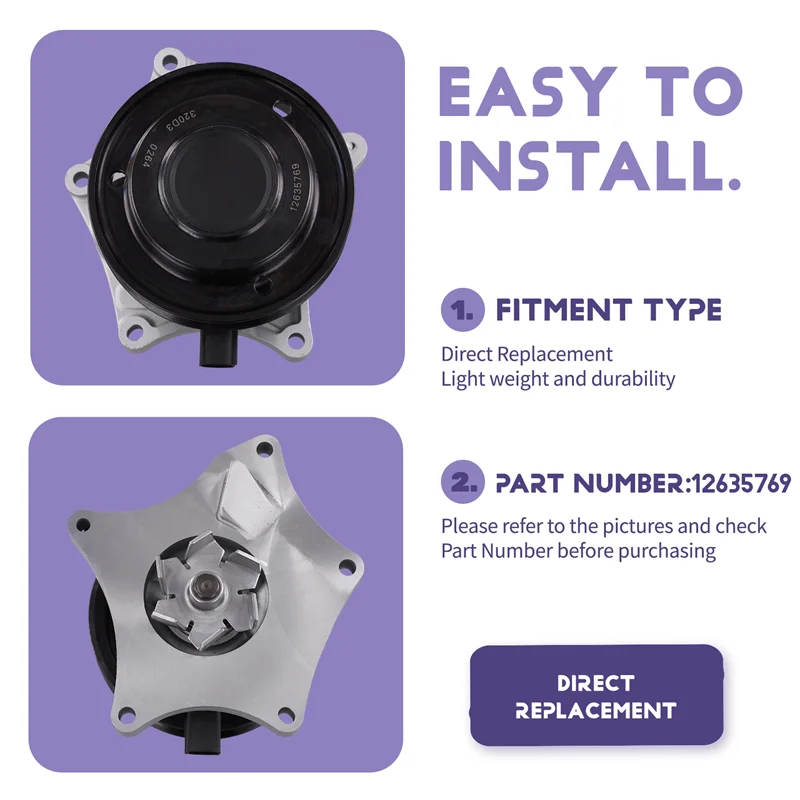 

【Падение цены! !】 Система охлаждения двигателя для ZS 1.0L 12635769, сменный блок водяного насоса для SAIC MG