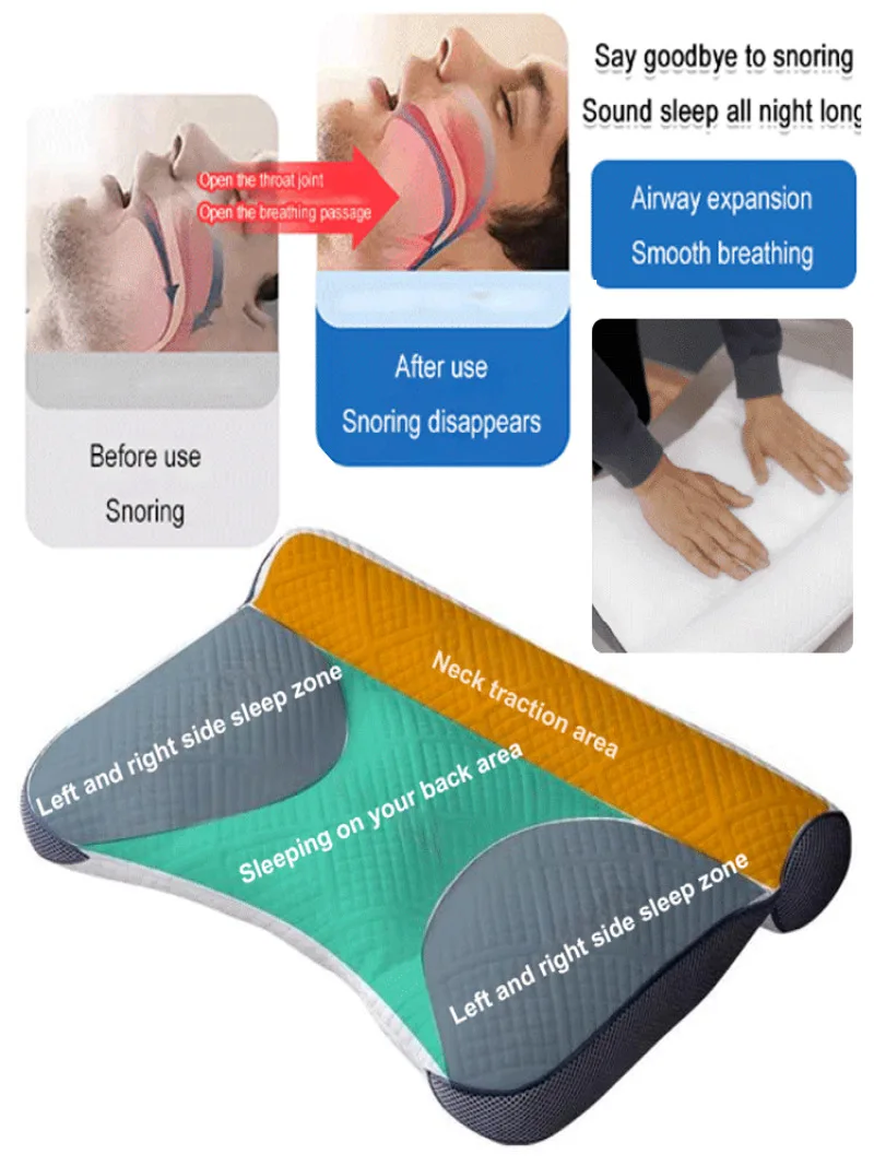 Comfortable Goose Down Pillow Deep Sleep Cervical Pillow Sleep Enhancement And Cervical Protection Neck Pain Relief