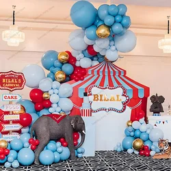 1set Balloons Garland Arch Kit For Birthday Baby Shower Party Decors Ballons Red Blue Circus Carnival Theme Party Air Globos