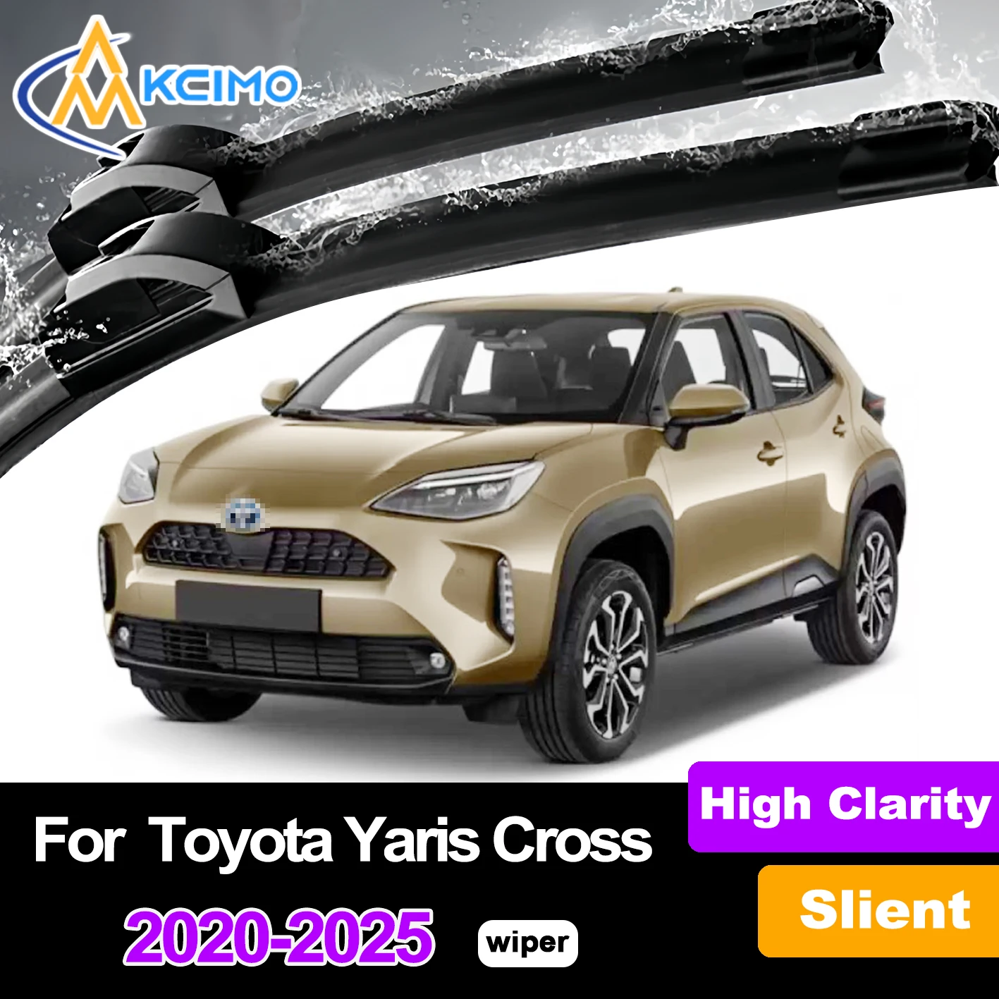 

2Pcs Front Windshield Wiper Blades For Toyota Yaris Cross XP210 2020-2025 Windscreen Window Car Accessories