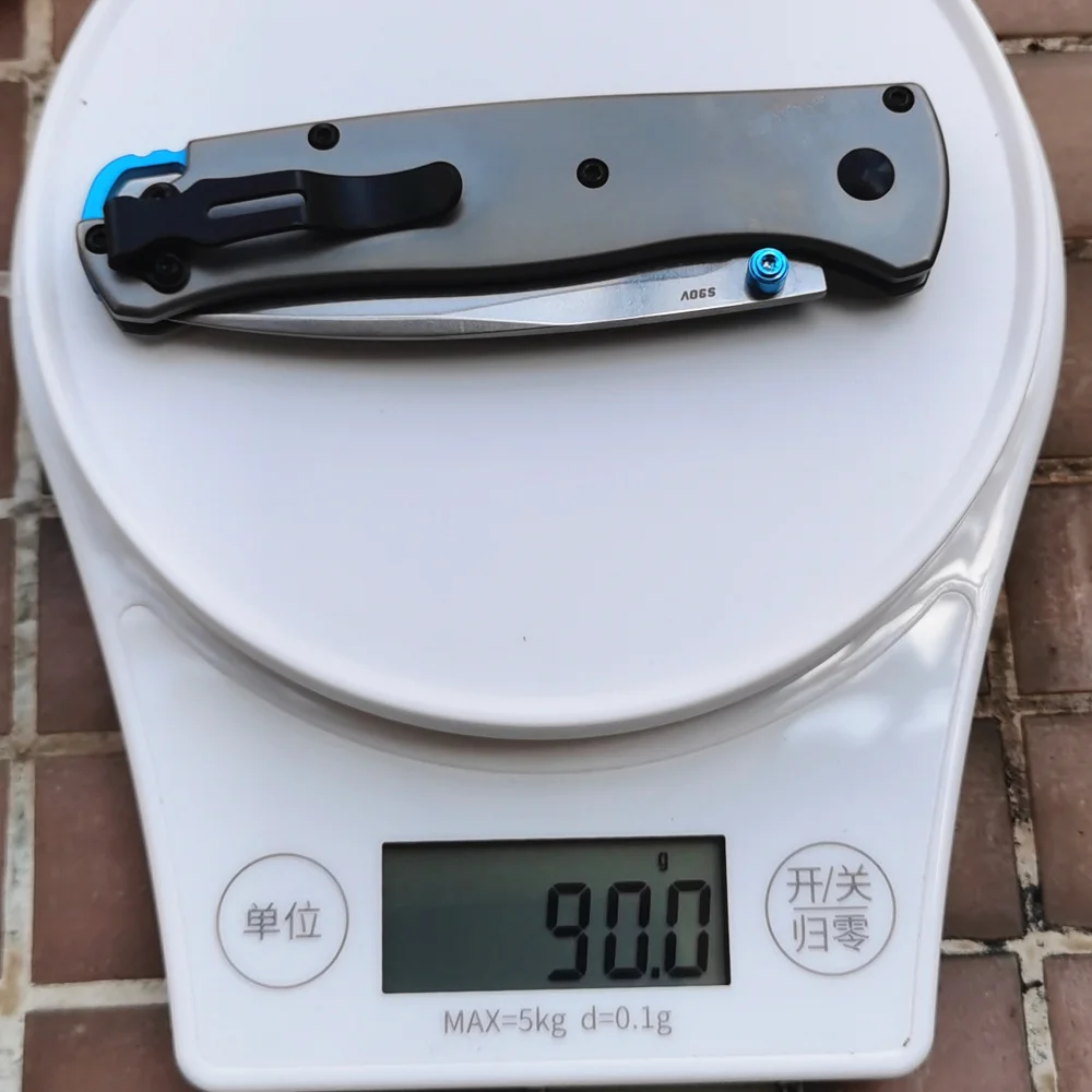 JUFULE Real TC4 manico in titanio 535 cuscinetto a sfera Mark S90V Pocket Survival EDC Tool Camping Hunt Utility coltello pieghevole da esterno