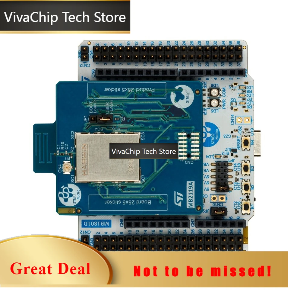 VivaCTNUCLEO-WB07CC Wireless MCU Evaluation Board - STM32WB07CCV6 For Low-Power IoT Prototyping & Industrial Sensing