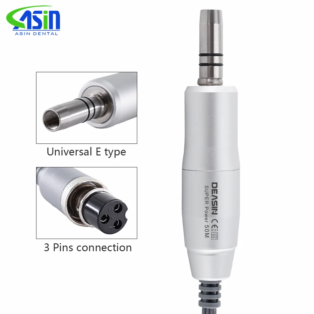 Dental Lab E-type brushless Electric Micro Motor 50000 RPM for Straight Contra Angle Handpiece For Micromotor Polisher