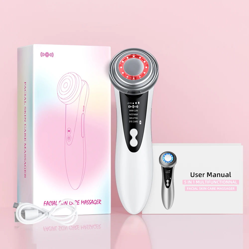 Multi-Functional Home Use Beauty Machine Skin Rejuvenation Face Lifting Led Ion Beauty Device Facial Massager Beauty & Health