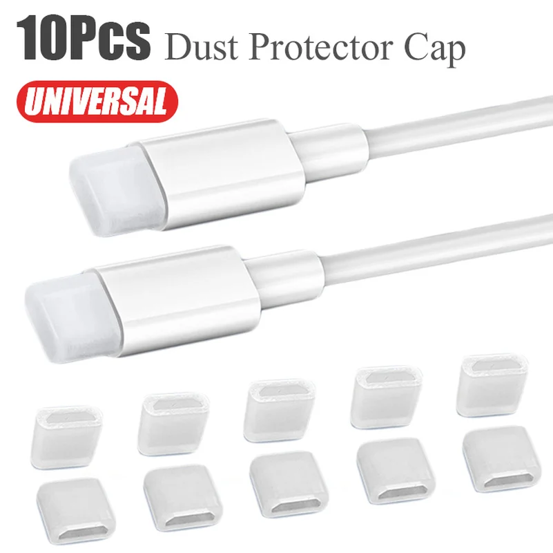 Tapa protectora antipolvo Universal para Iphone Lightning tipo C Micro USB Cable de datos macho interfaz de carga funda a prueba de polvo
