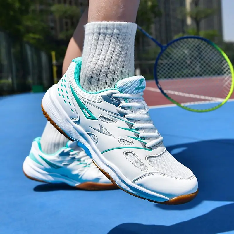 Original Brand Badminton Shoe Mesh Breathable Tennis Shoes Super Light Table Tennis Shoes Good Quality Indoor Court Shoes Men