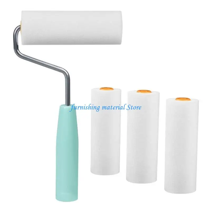 

Y5GD 9pcs Small Foam Roller Set Compact Foam Paint Roller Upderes для точных проектов покраски подходит для внутренних стен