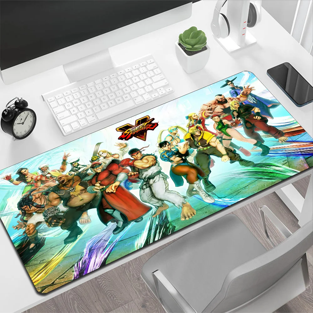 Street Fighter Large Mouse Pad Gaming Mouse Pad PC Gamer Computer Mouse Mat Big Mousepad XXL Carpet Keyboard Desk Mat Mause Pad