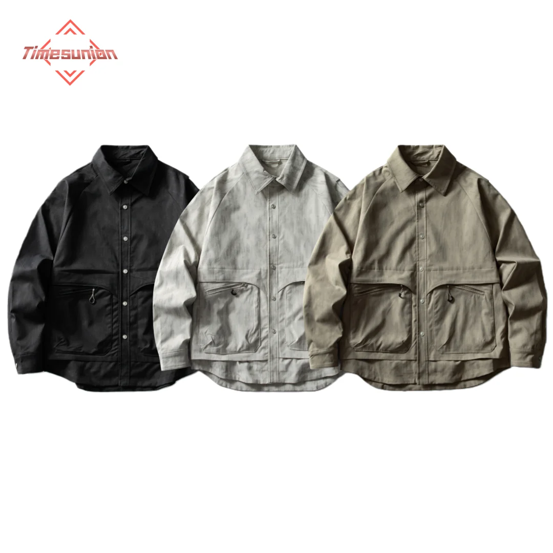 

Jackets for Man Retro Dyeing Workwear European and American Spring Autumn Lapel American Casual Workwear Jacket