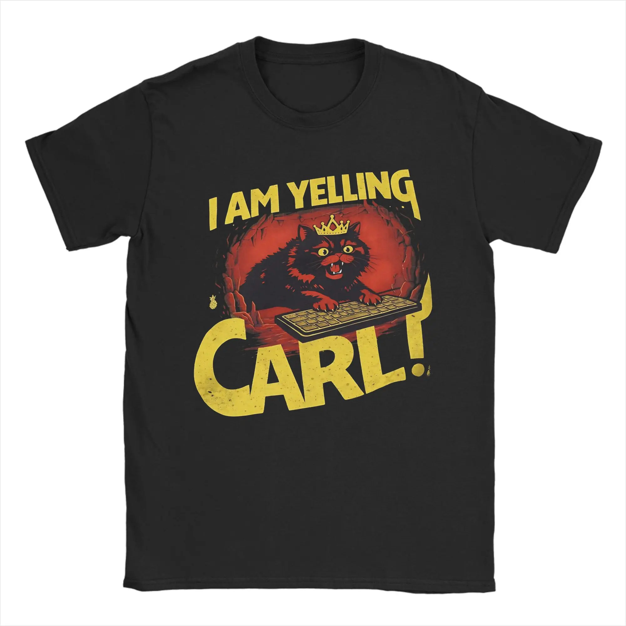 Dungeon Crawler Carl  T-Shirts Men Women I Am Yelling Cotton Tee Shirt Round Collar Short Sleeve T Shirts Plus Size Clothing