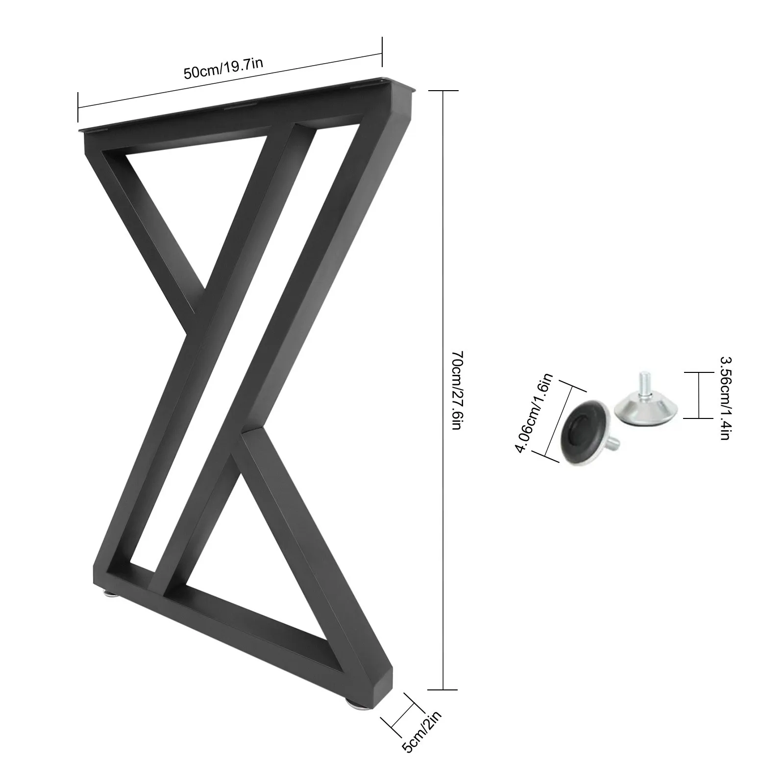 2 iron table legs, , high-quality, suitable for bedrooms, hotels, dining rooms, restaurants