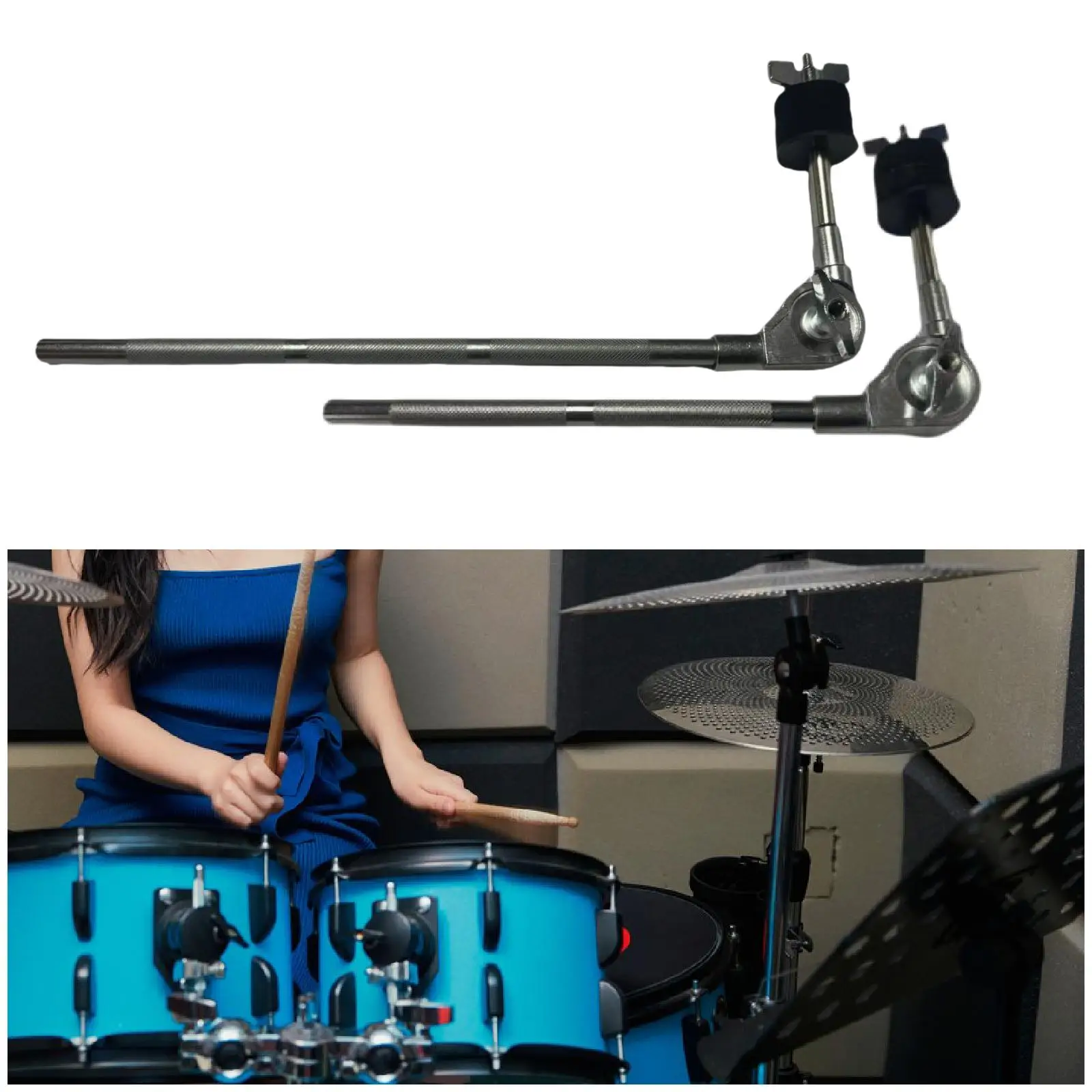 Cymbal Holder Stand Multifunctional 360° Easy to Install Cymbal Support for Percussion Instrument Drum Musical Instrument Parts