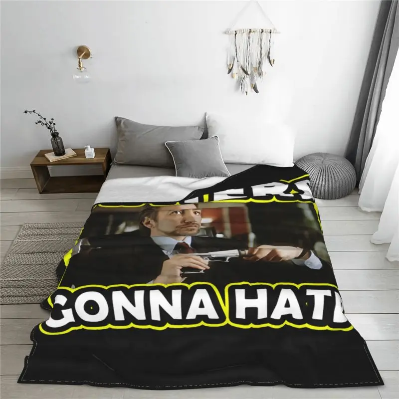 Hans Gruber Haters Die Hard Movie Alan Rickman Blanket Quilt New Style Sofa Cover Faux Fur Throw Family Expenses