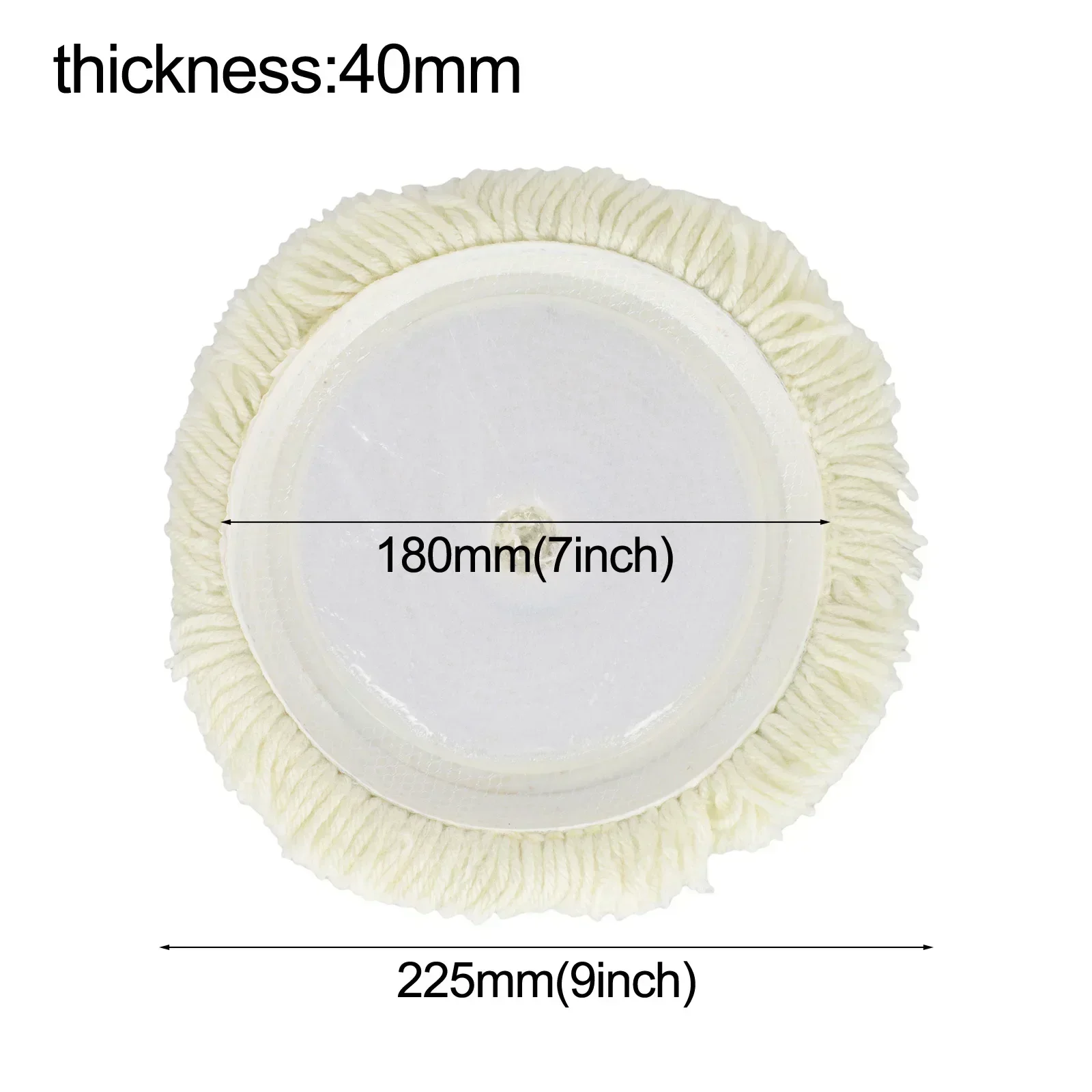 225mm 9 Inch Wool Polishing Pad For Polisher Machine Waxing Polishing Buffing Car Paint Care Polisher Pads For Car Polisher