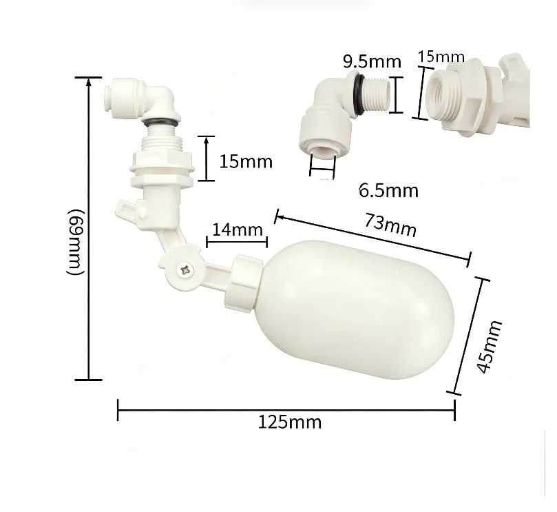 Fish Tank Valve Aquarium Float Valve For Automatic Water Filling White Compatible Aquarium Water Solutions Aquarium