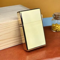 ZORRO Genuine Domestic 538 Narrow Machine Small Armor Square Head Thickened Brass Kerosen e Lighter Gadgets Smoking Accessories