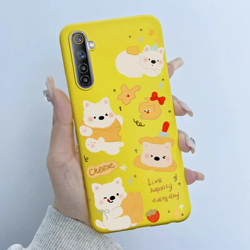 For Realme 6 Case RMX2001 Cute Cartoon Panda Cover Soft Silicone TPU Phone Case For Realme 6 6S Realme6 Pro RMX2061 Fundas Coque