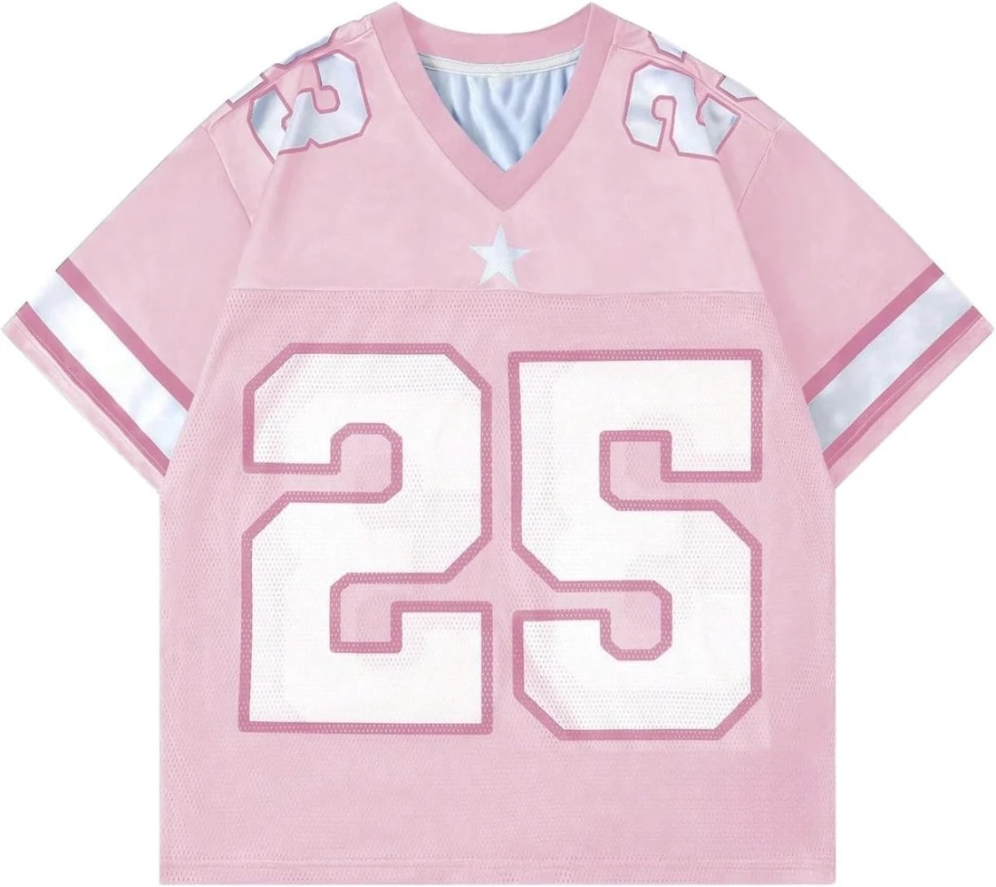 Men's Number Graphic Jersey Shirts Short Sleeve Striped Casual T Shirt Athletic Sports Jersey T Shirts Streetwear men clothing