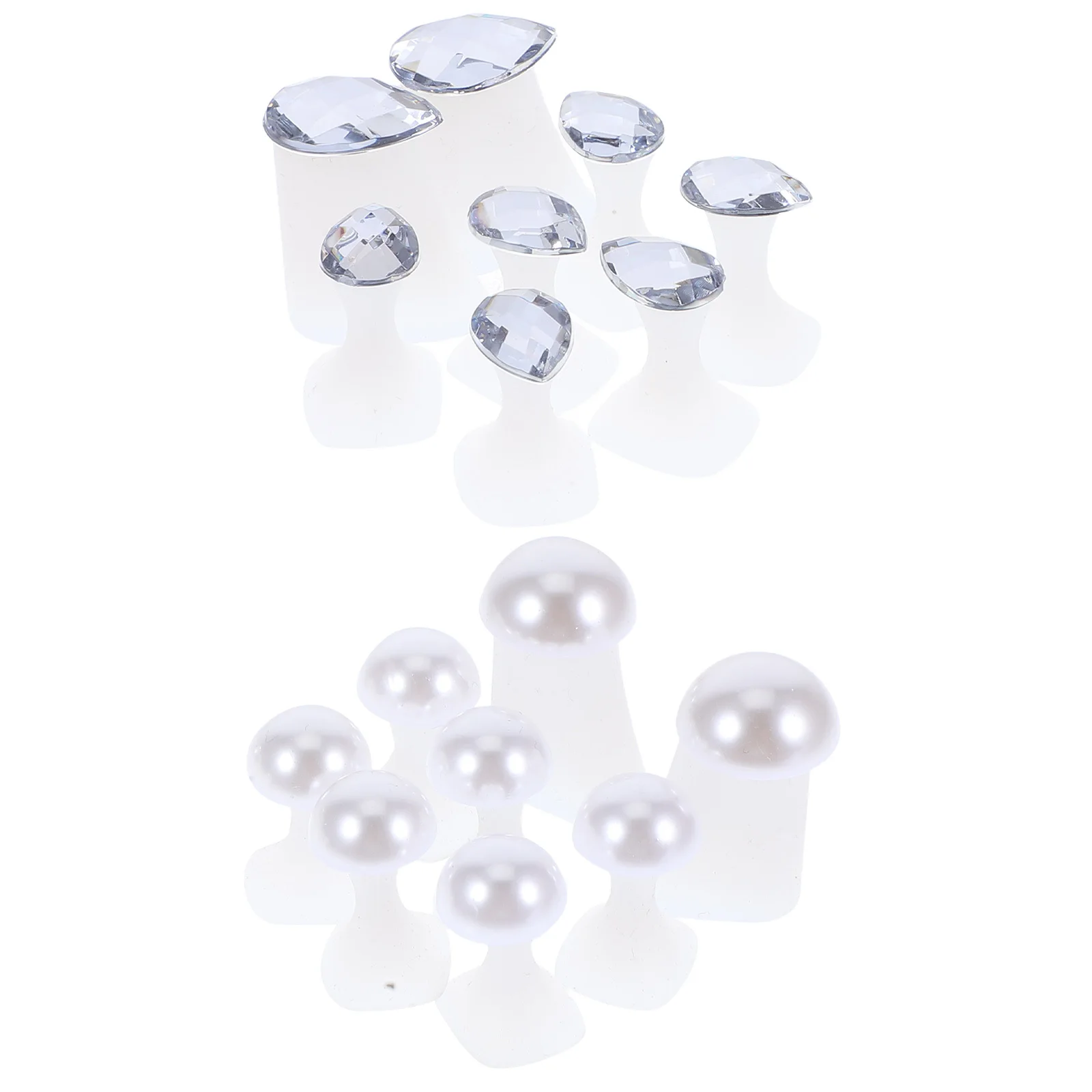 2 セット水滴パールデザインつま先セパレーター柔軟なネイルアートツール男性女性ペディキュアフットケアつま先セパレーター男性