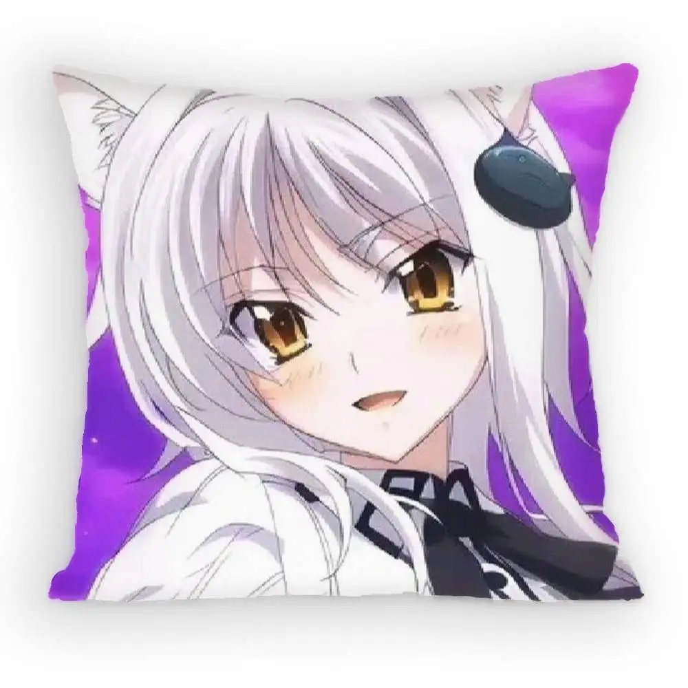 High School DxD Koneko Toujou Pillow Case Anti-dustmite Pillowcase Invisible zipper silky Sofa cushion cover for bedroom