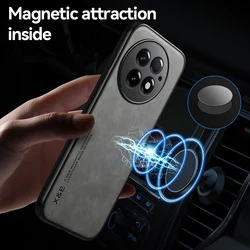 For OnePlus 13 Чехол Для Back Cover Skin Feel Pu Leather Case Soft Fundas For OnePlus 13 Funda Capa Coque