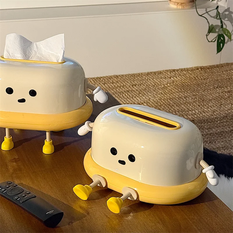 

Cute Home Tissue Box, High-End Living Room Tissue Holder, Luxury Napkin Box, Swimming Ring Tissue Rack for Bathroom