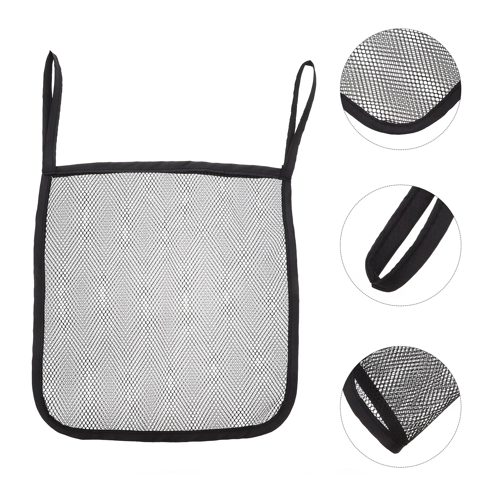

2Pcs Stroller Storage Bag Durable Hanging Mesh Pouch Portable Organizer for Baby Essentials Diapers Rattles Baby Stroller Bags