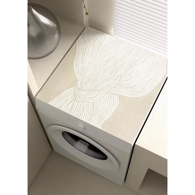 Diatom mud drum washing machine cover pad, water absorption, sun protection and dust cover