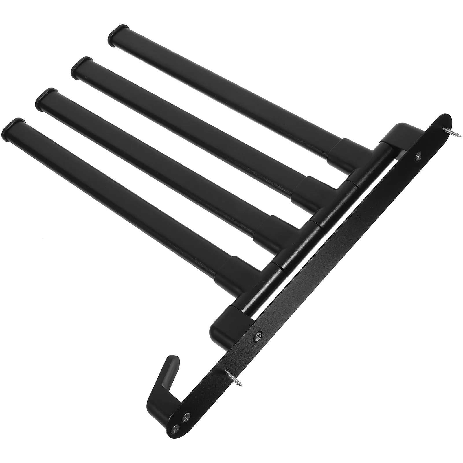 

Wall Mount Punch Free Stainless Steel Swivel Towel Rack Heavy Duty Metal Hand Towel Holder Bathroom Kitchen Hanging Organizer