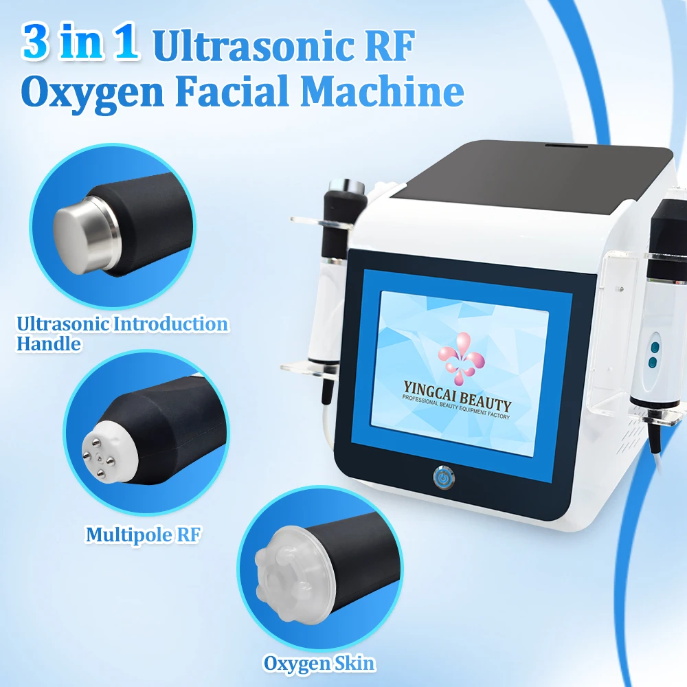 

Factory Price CO2 Oxygen Bubble Facial Machine 3 In 1 RF Therapy for Skin Whitening Rejuvenation Massage Device Professional