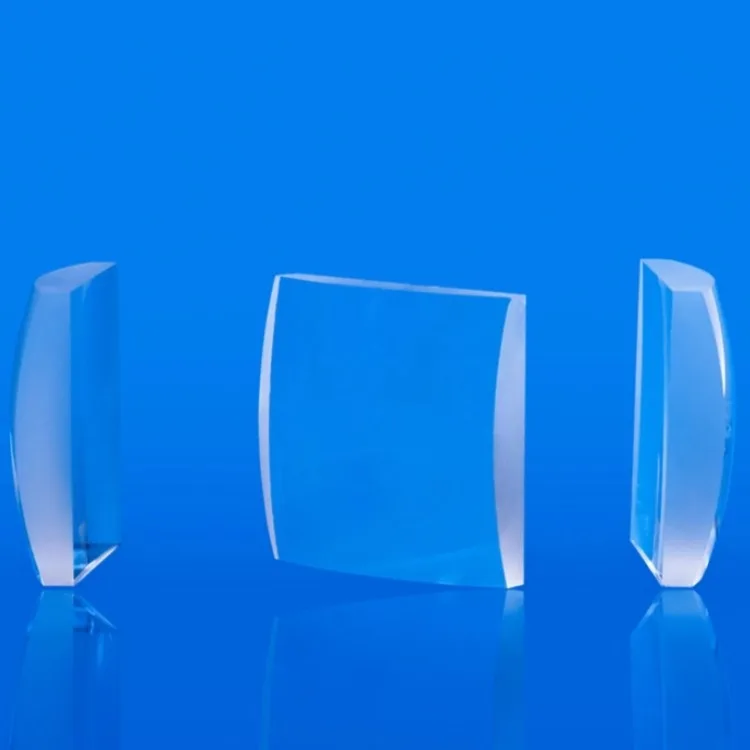 Optical glass plano - convex lens processing, square biconvex and biconcave bent lunar - surface convex lens.