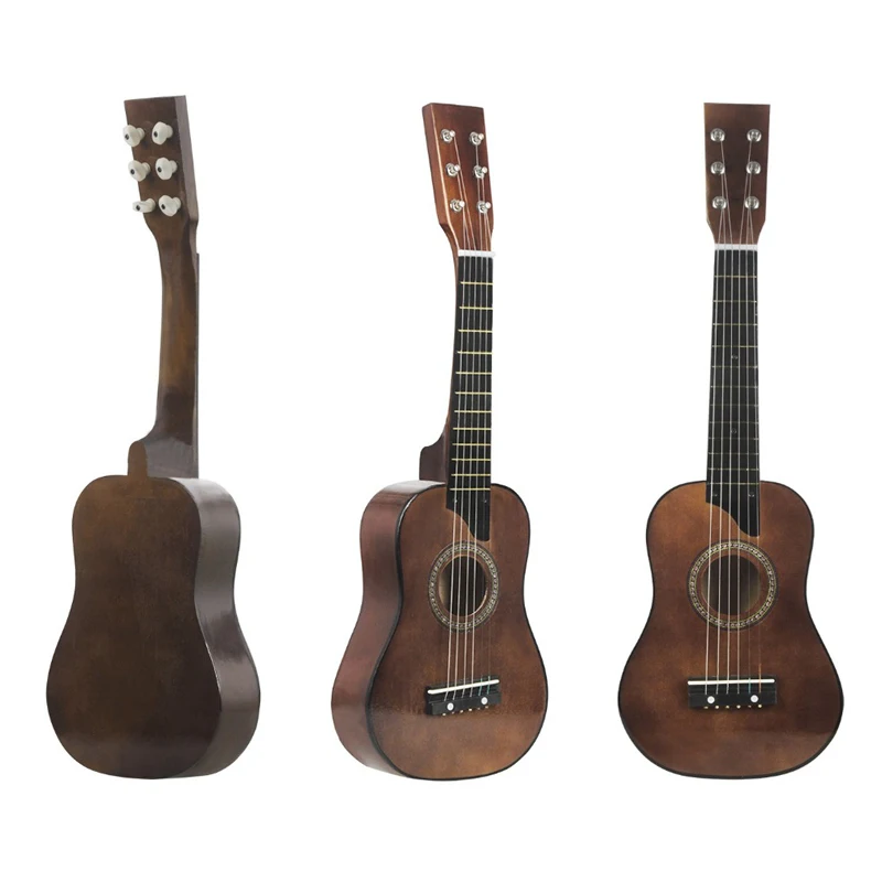 25 Inch Practice Guitar 12 Tone Children Guitars Wooden Six String Beginners Playing Guitar Entry-level Non Professional Guitars