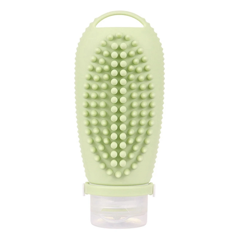 Silicone Travel Refillable Bottle Facial Cleansing Brush Portable Shampoo Bottles Lotion Cosmetics Containers