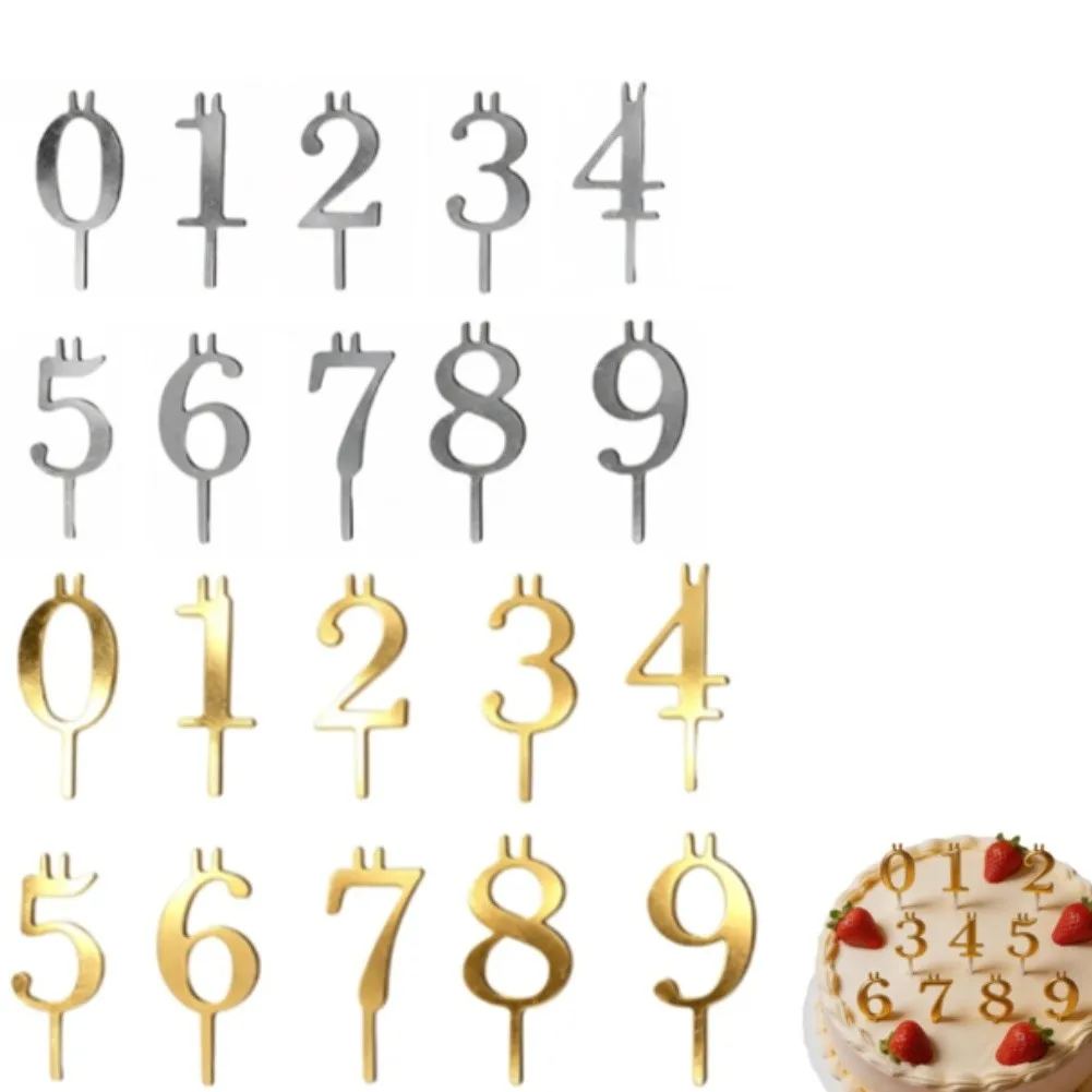 Gold Silver Birthday Cake Numbers Gold And Silver Birthday Set Birthday Silver Gold Numerals Lightweight And Sturdy