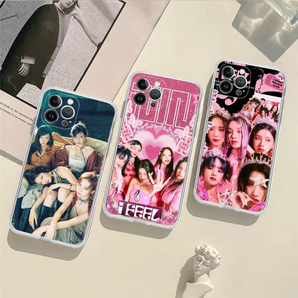 Kpop G-GIDLE I FEEL Beautiful Phone Case Silicone Soft for iphone 15 14 13 12 11 Pro Mini XS MAX 8 7 6 Plus X XS XR Cover