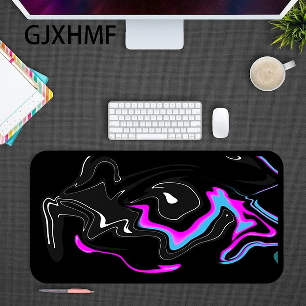 Colored Whirlpools Theme Mausepad Abstract Desk Mat Gaming Mat Pad on The Table Office Gamer Accessories Keyboard Mat Mouse Pad