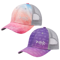 Bassdash 2 Pack Altimate Fishing Hunting Hat Mesh Back For Men Women Adjustable Baseball Trucker Cap Camo Blaze Orange