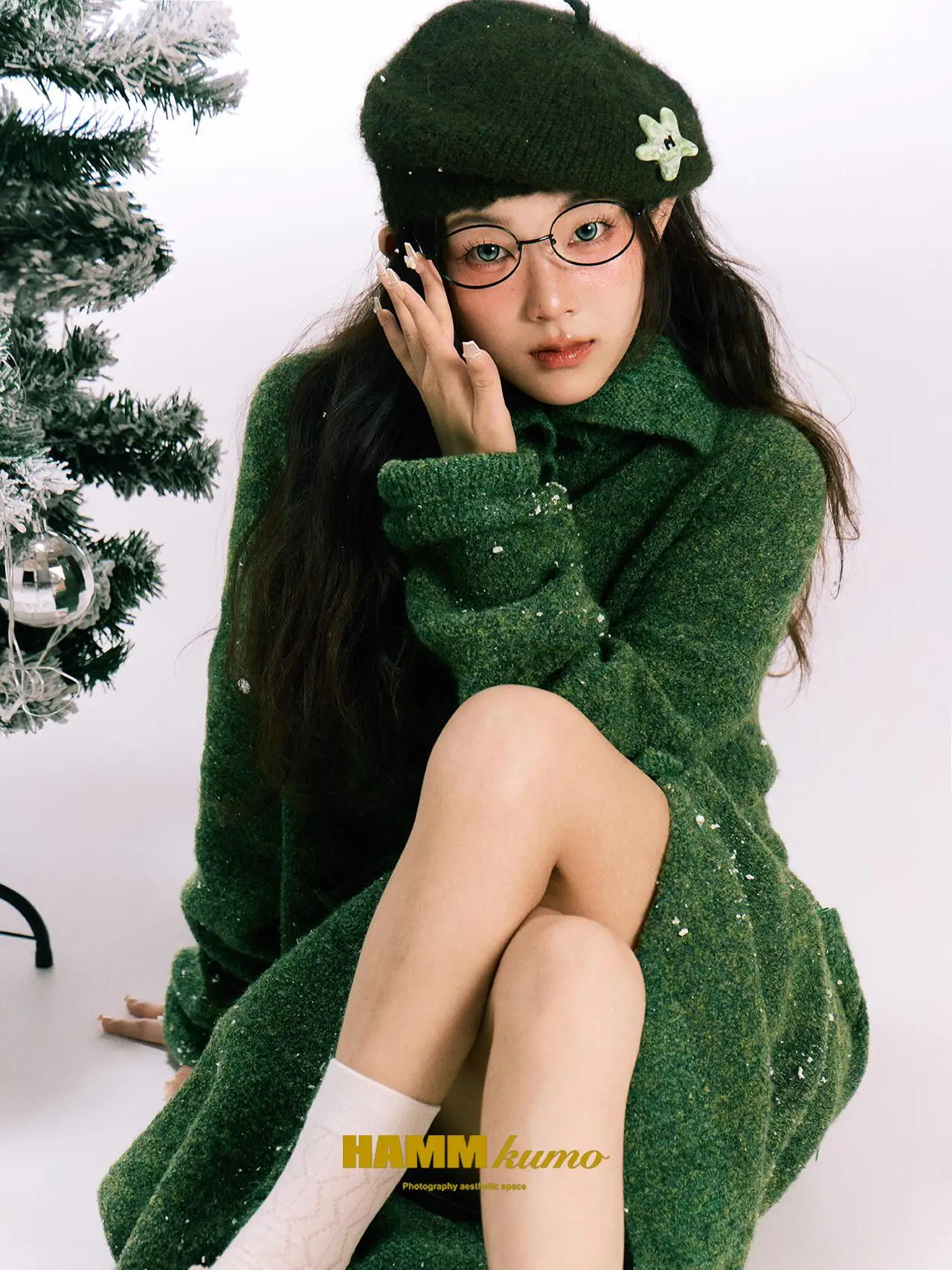 

Loose Long een Sweater Artistic Photoaphy Aosphere Feeling Cisas Photo oot Clothing Fre Girl Studio New Sle