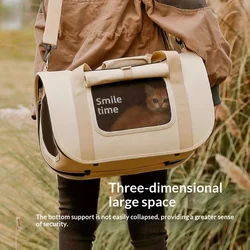 Transportín plegable portátil para gatos y perros, bolsa de viaje