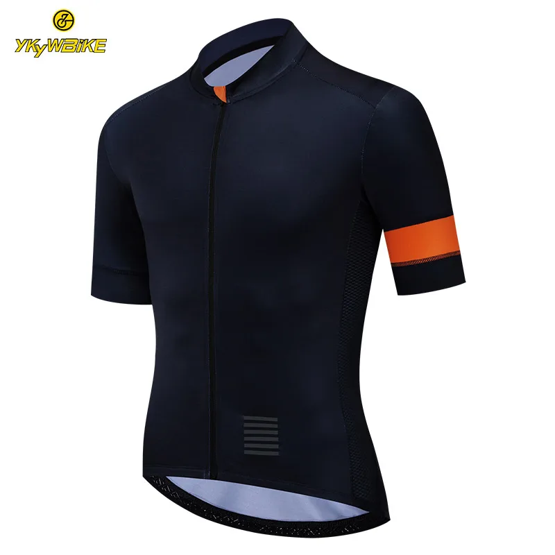 YKYW Men\'s Pro Jersey Short Sleeve Cycling Clothing Male Solid Color T-shirt MTB Road Bike Team Race Breathable Bicycle Jacket