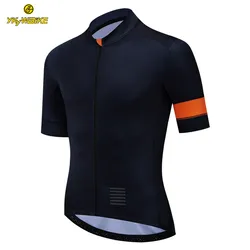 YKYW Men's Pro Jersey Short Sleeve Cycling Clothing Male Solid Color T-shirt MTB Road Bike Team Race Breathable Bicycle Jacket