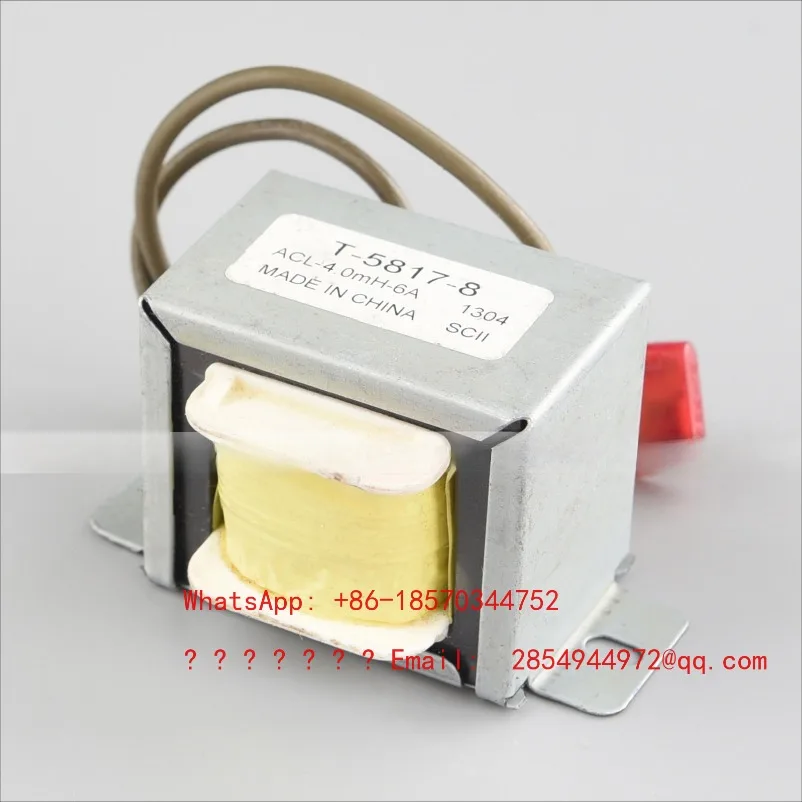 6A Inductance 4.0mH T-5817-8 Anti-Harmonic Interference Single Phase Reactor Inductor Washing Machine Treadmill