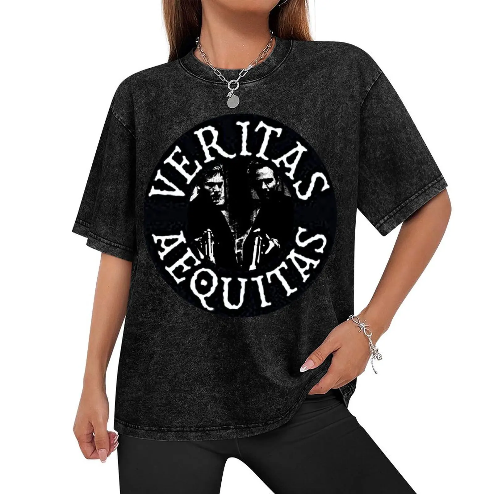 Veritas - Aequitas Saints Tribute T-Shirt rapper graphic tees sublime graphic t shirts mens designer clothes