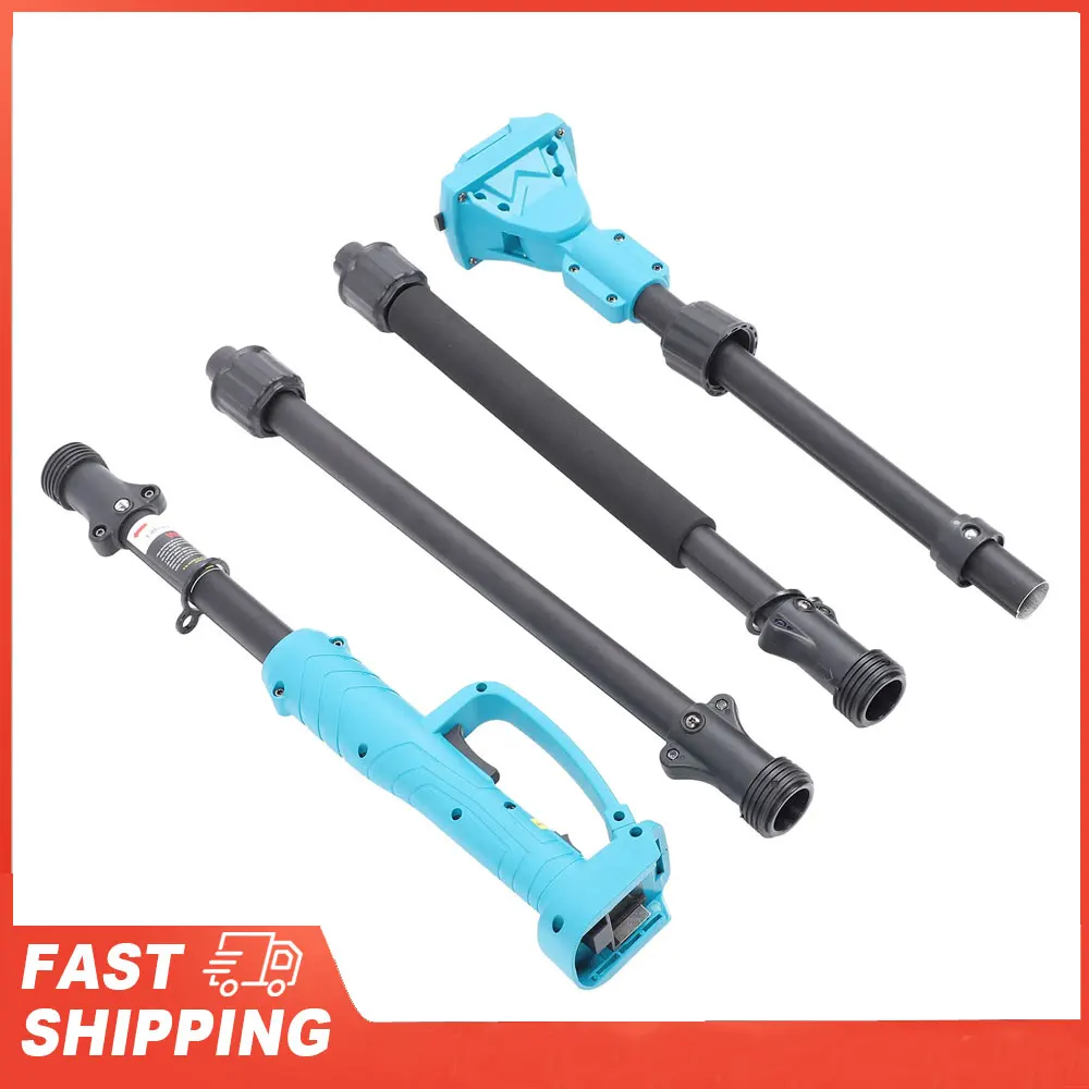 Pruning Shears Extension Rod 4 Sections Non Slip Handle Electric Pruner Extension Pole 180° Head Rotation for Trimming Tasks