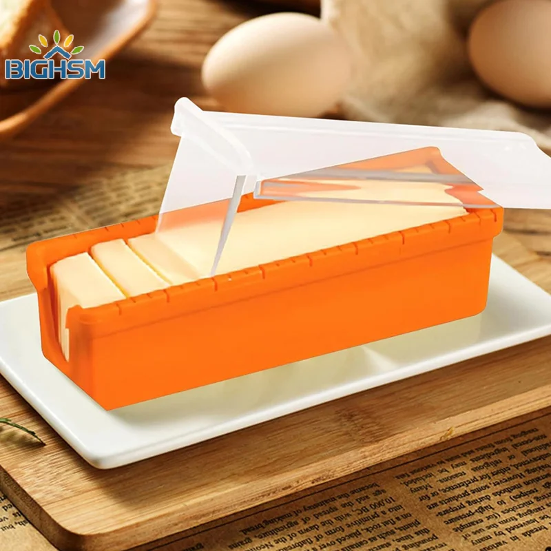 1Pcs Silicone Butter Cutter Slicer Cheese Tools Butter Keeper Container Box Multifunction Boxes Kitchen Storage Accessories