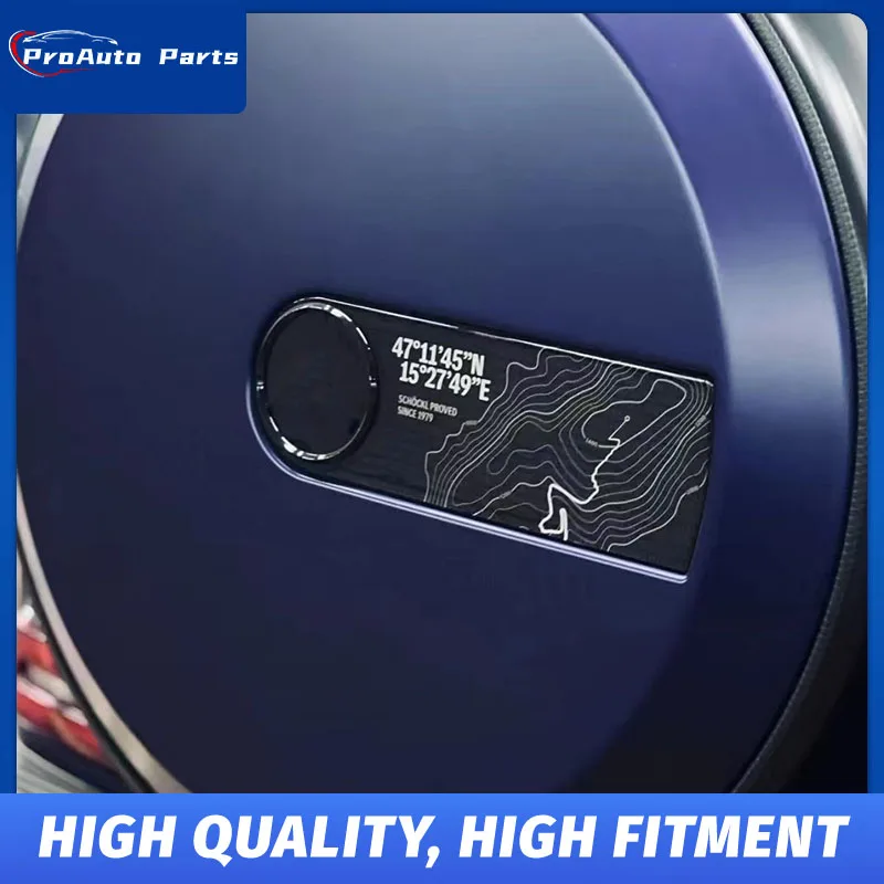 Gloss Black Schöckl Spare Tire Sticker for Mercedes Benz G-Class W463 W464 W465 1:1 Fit Spare Wheel Decal with 3M Adhesive G63