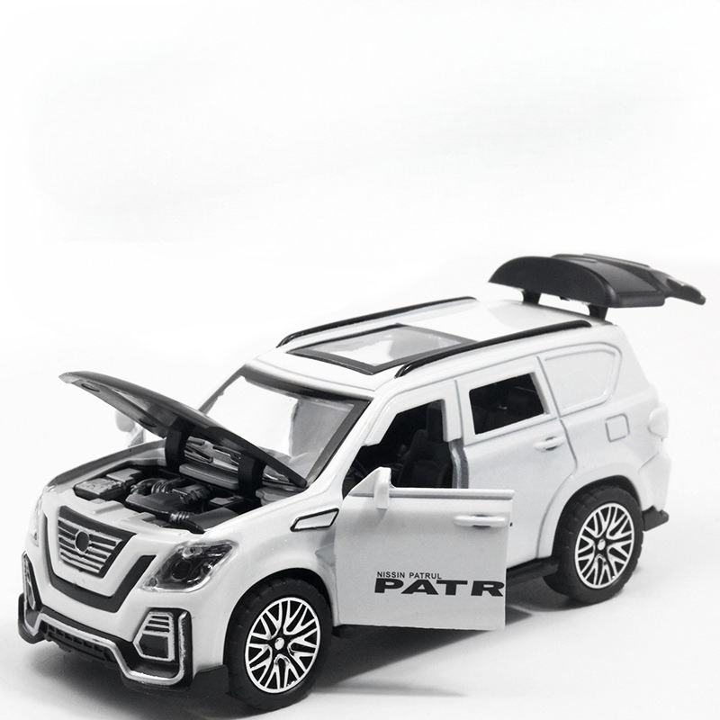  1:36 Patrol Alloy Diecasts Toy Car Models Metal Off-road Vehicles Doors Opened With Pull Back Collectable Toys 